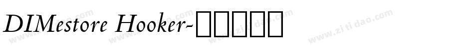 DIMestore Hooker字体转换